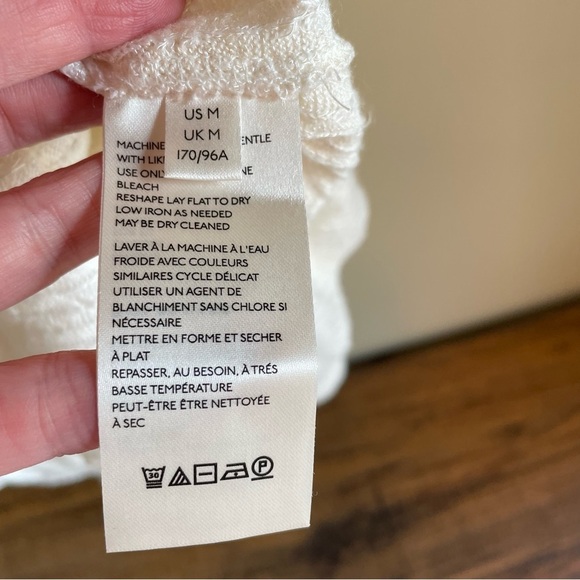 Maeve Addie Ruffle Hacci Pullover Medium - Picture 4 of 6